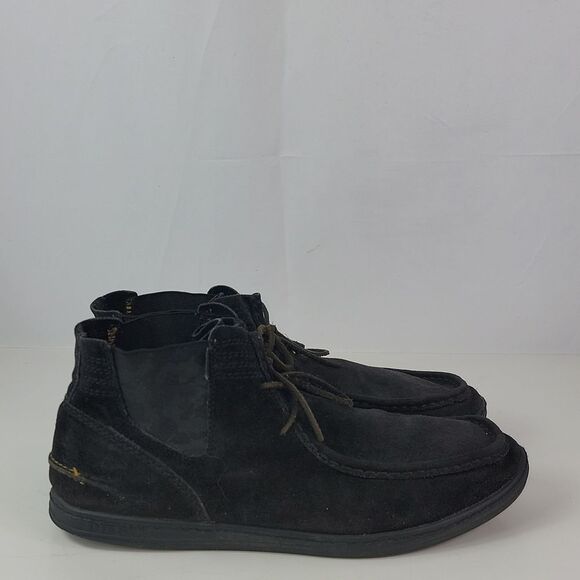 Diesel Bellow Black Suede Lace Up Chukka Men's Boots - Picture 2 of 15